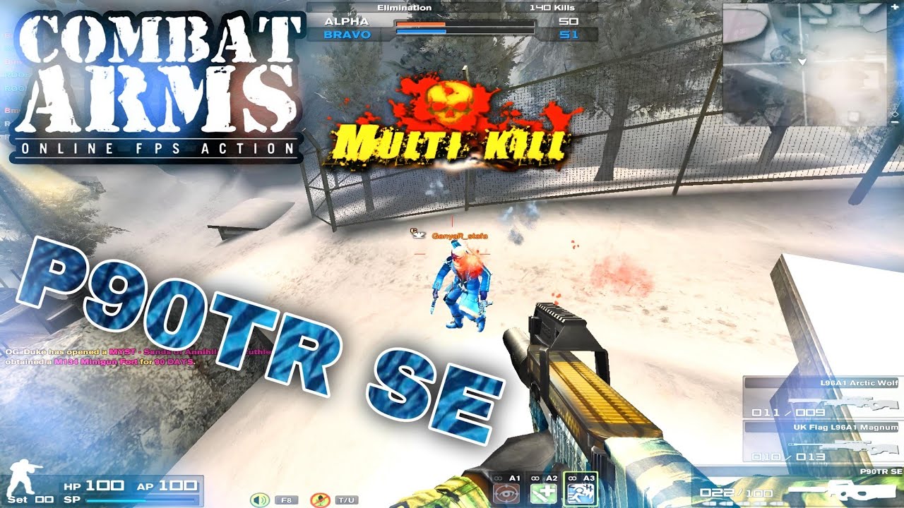 COMBAT ARMS CLASSIC : THE BEST WEAPON OF THE OLD PRIME TIME !▪︎ P90TR SE ▪︎| 4K |
