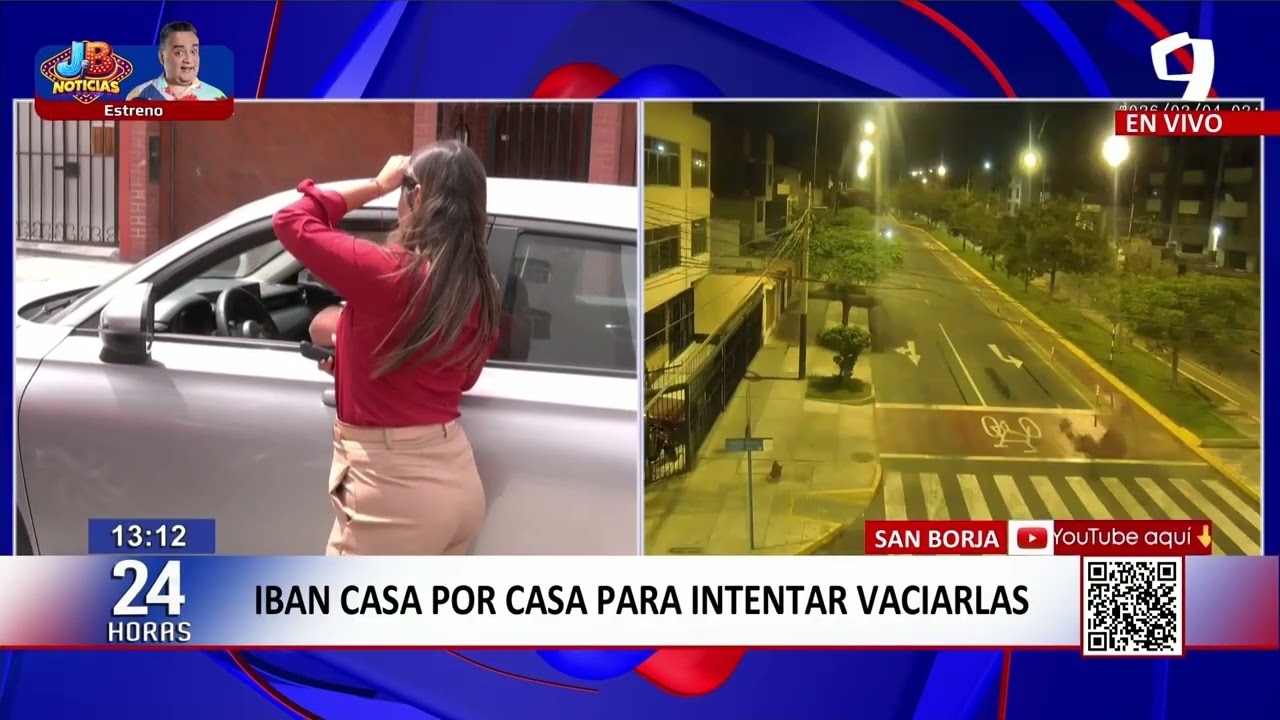 24Horas | San Borja: temibles robacasas caen en persecución