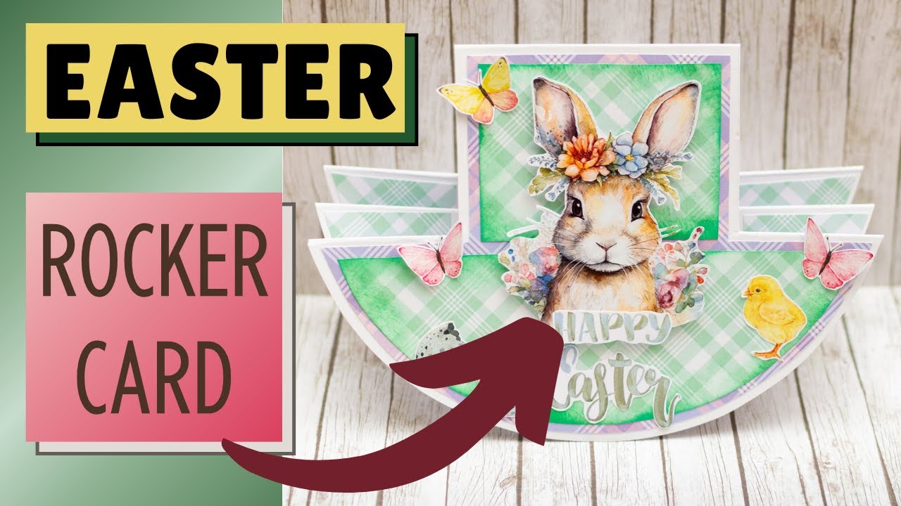 NO CUTTING DIES Easter Rocker Card EASTER FARM /Violet Template Library / @relativelythoughtful7958