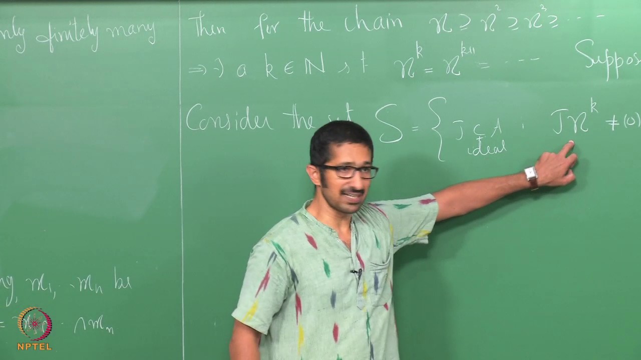 Lecture 35 -  Properties of Artinian Rings