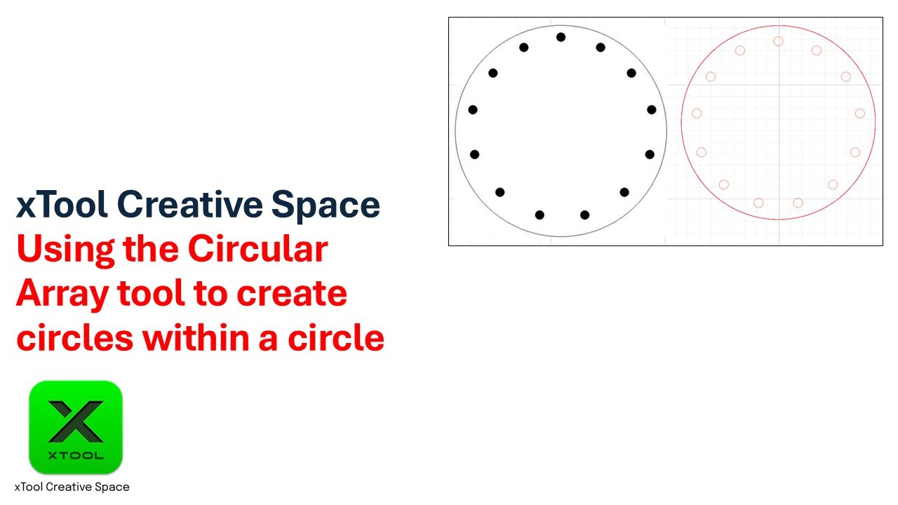 Using the Circular Array tool to create circles within circles