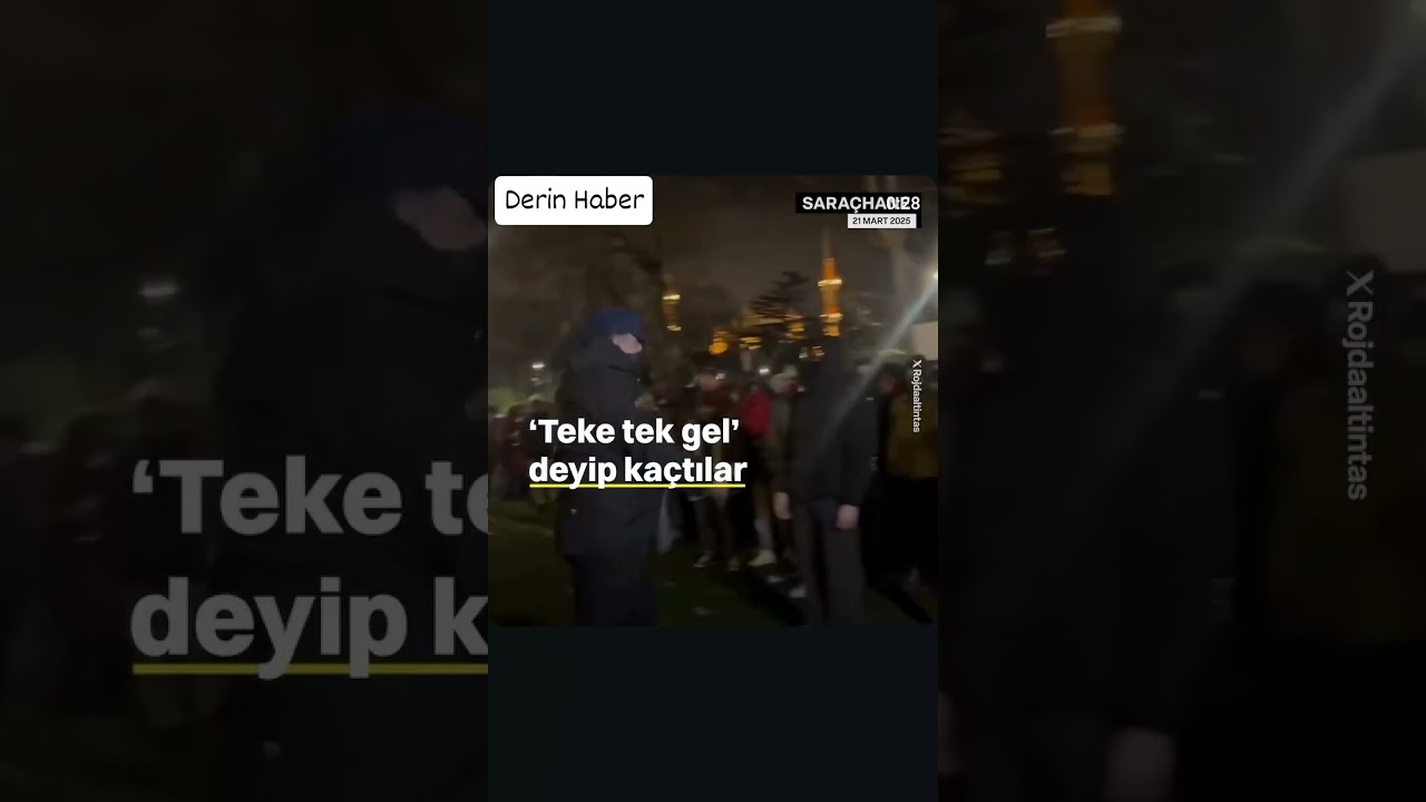 Sara&ccedil;hane'de Polise 
