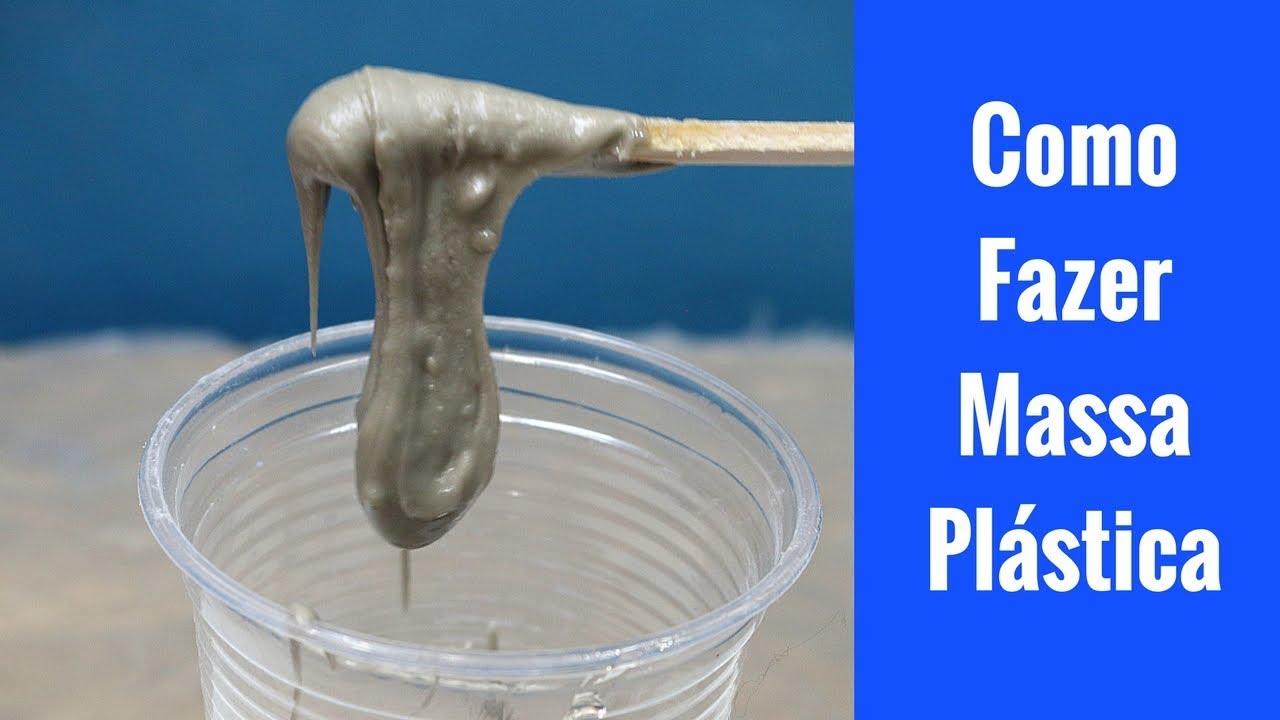 Como fazer massa pl&aacute;stica - Dica para economizar