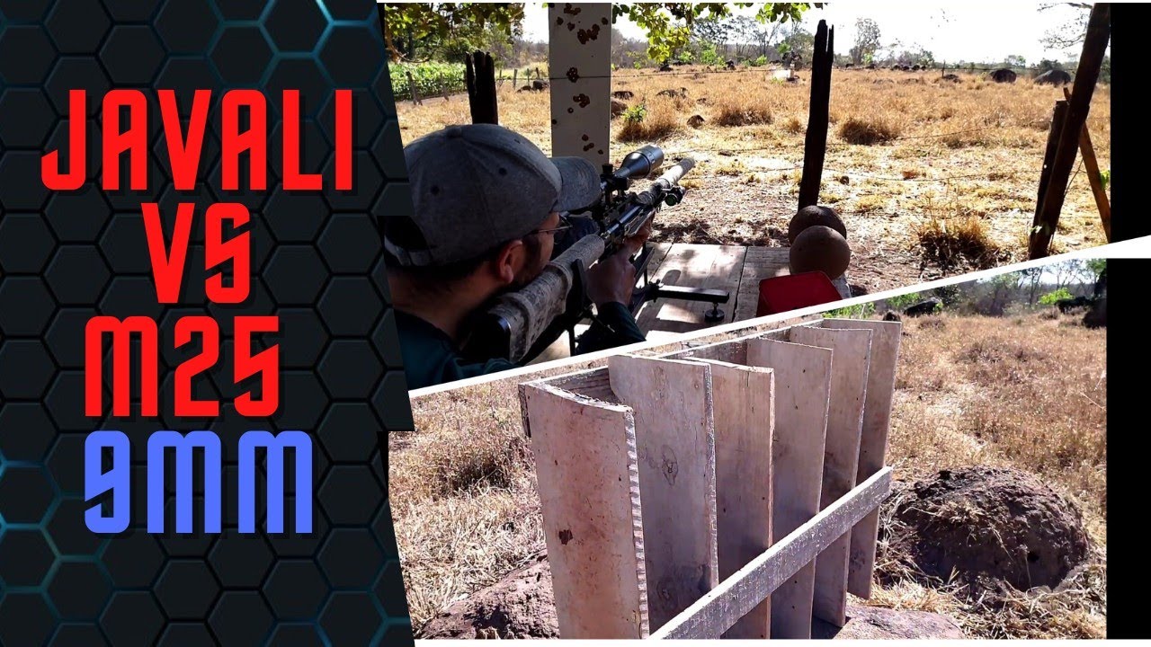 Javali 9mm vs M25 9mm - Teste das madeiras