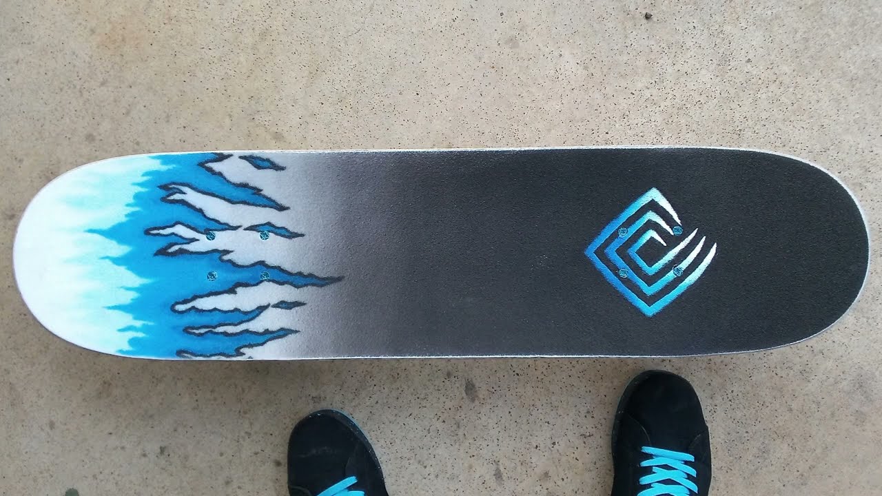 Airbrushing My Grip Tape!! Timelapse