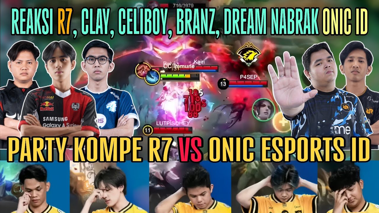 PARTY VETERAN R7 NABRAK ONIC ESPORTS ID | HELCURT KIBOY EMANG NYEBELIN 😄 - Mobile Legends