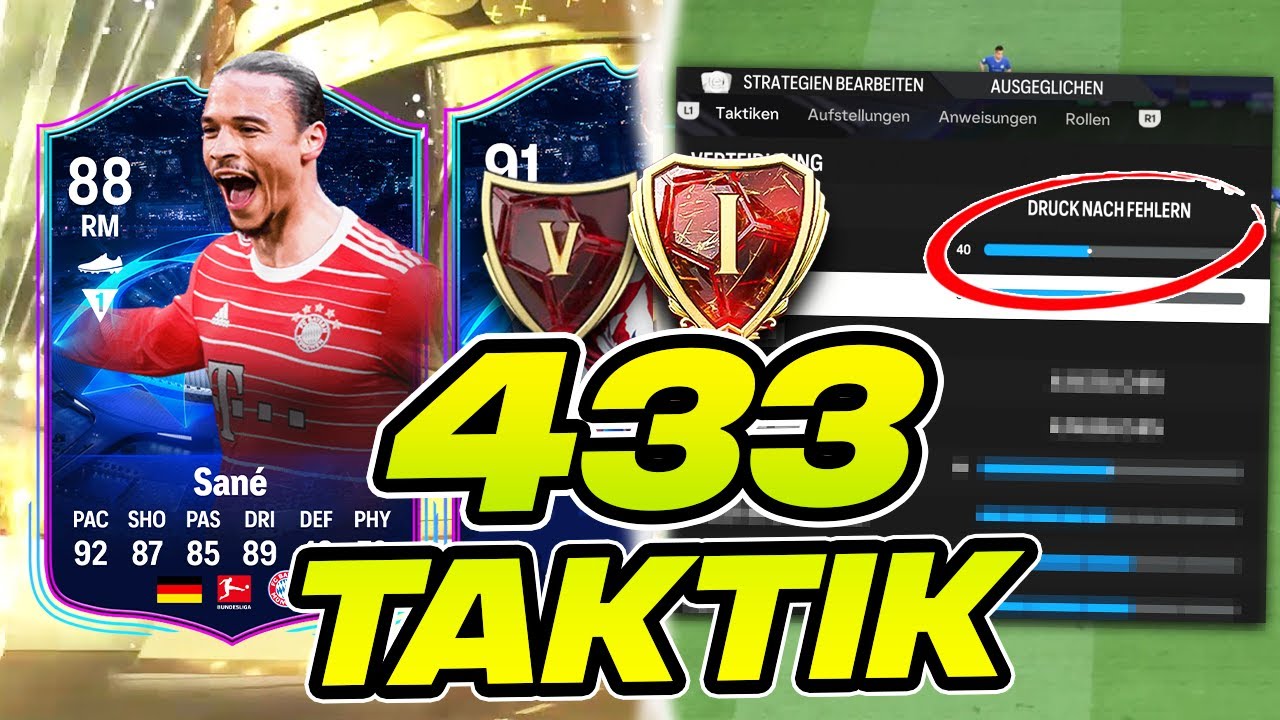 433 EA FC 24 TAKTIK 🥇 Beste OP Meta Taktik 433 4
