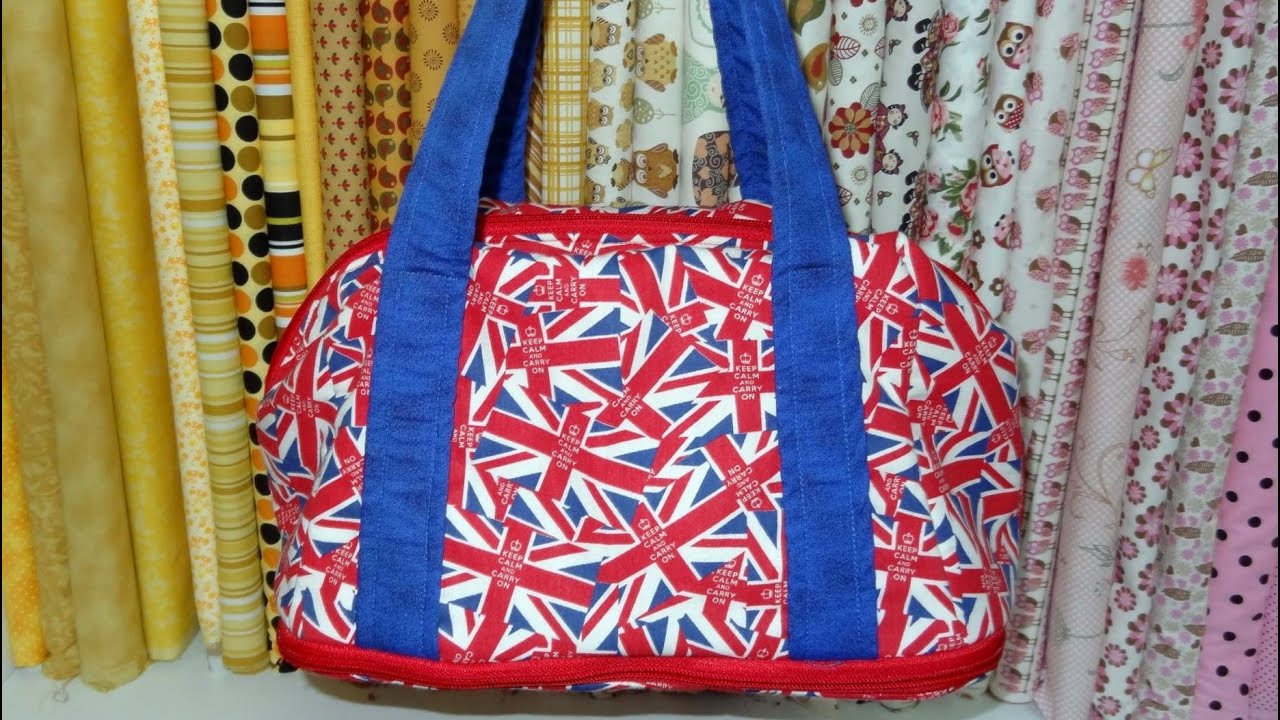 Bolsa de tecido Plus. DIY. Fabric bag. Make a fabric bag. A fabric bag video tutorial. Bags