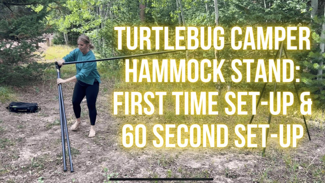 Подставка для гамака Turtlebug Camper Hammock Stand — установка с первого раза и за 60 секунд.
