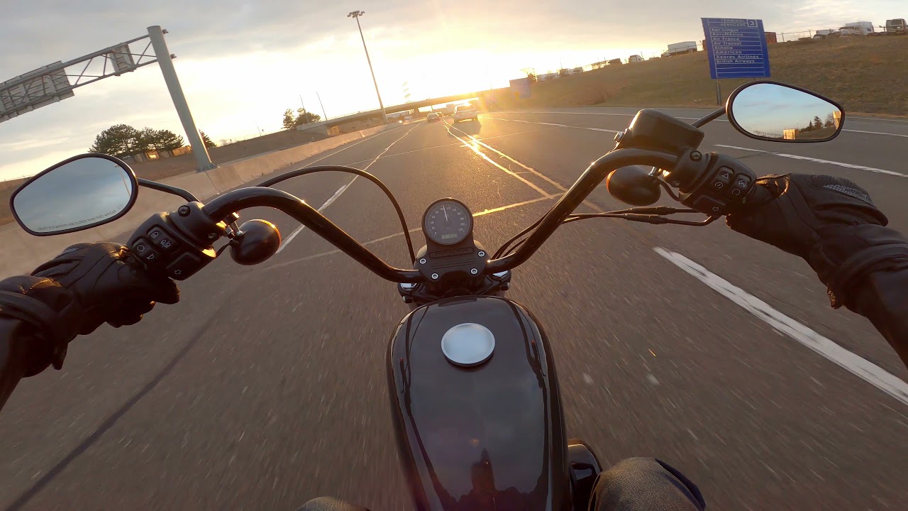 Sunset Airport Cruise on 2020 Harley Iron 883