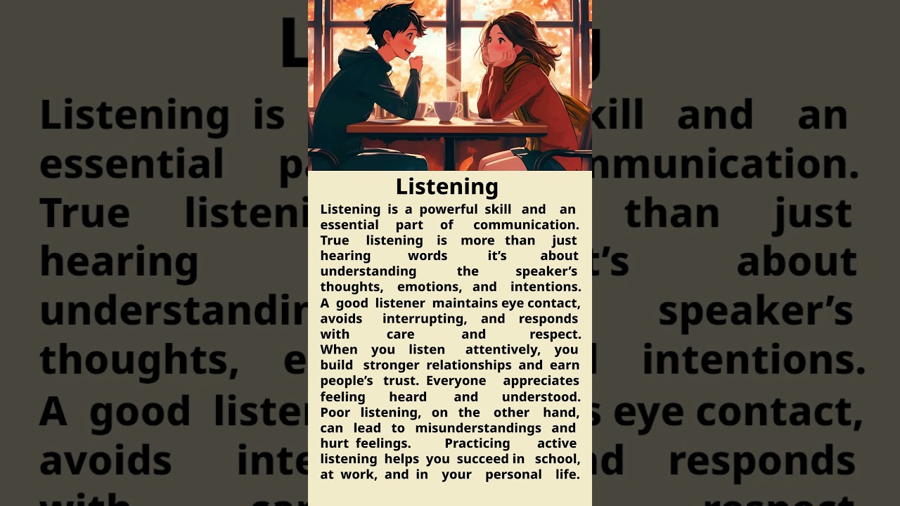 The Power of Listening || Improve Your Communication Skills 🎧✨
