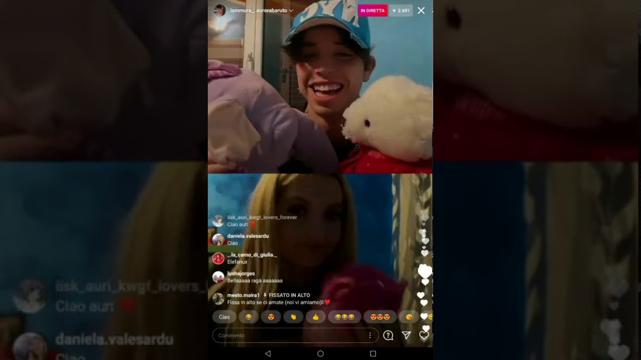 Live di Aurora Baruto e Mura *troppo cute*💗