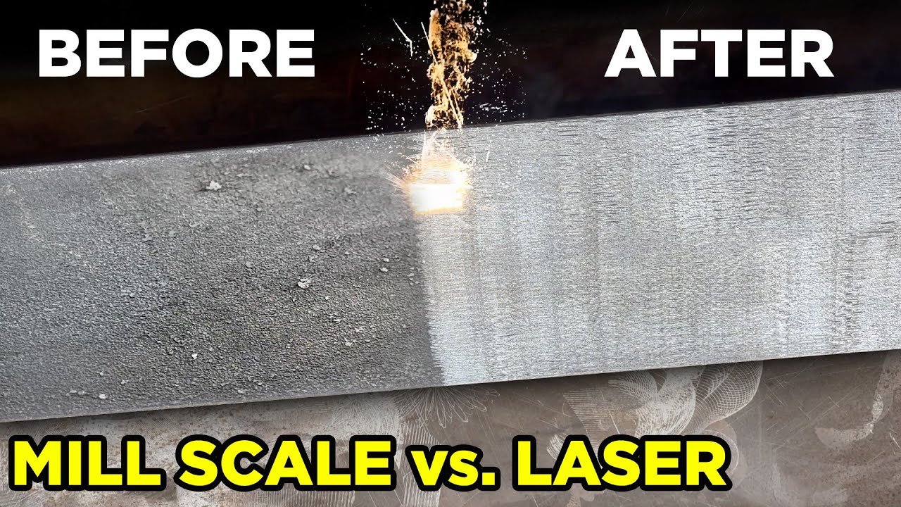 Removing Mill Scale with 200w Pulsed Laser Cleaning Machine