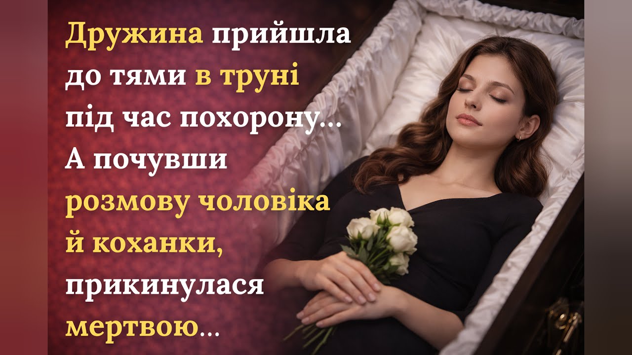 Дружина прийшла до тями в труні під час похорону…А почувши розмову чоловіка й коханки...