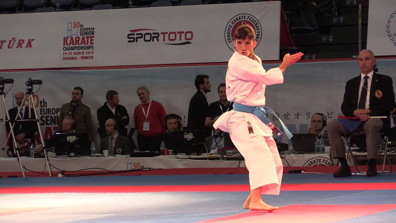 Kata Papuren. Sandra SANCHEZ of Spain. Final European Karate Championships 2015