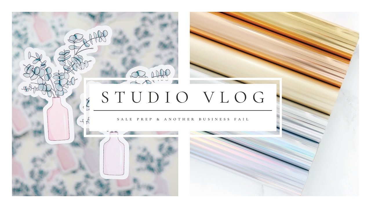 Studio Vlog 30 // Sale Prep & Another Business Fail // Paper Chic Plans
