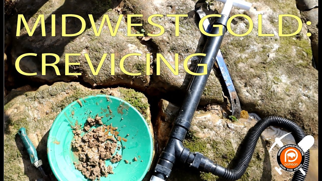 Find GOLD in exposed BEDROCK CREVICE