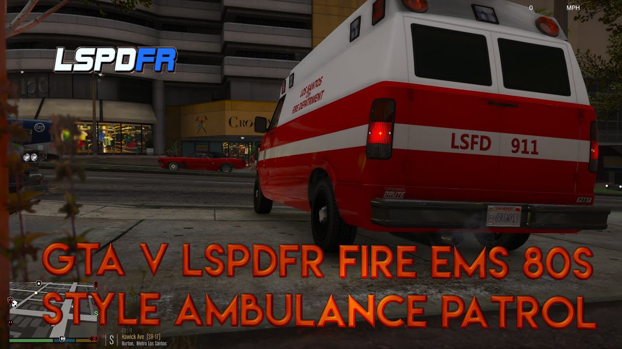 GTA V LSPDFR Fire EMS 80s Style Ambulance Patrol