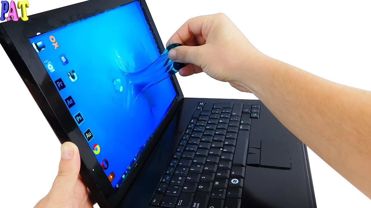 DIY HOW TO MAKE A LIQUID LAPTOP! SLIME 2019