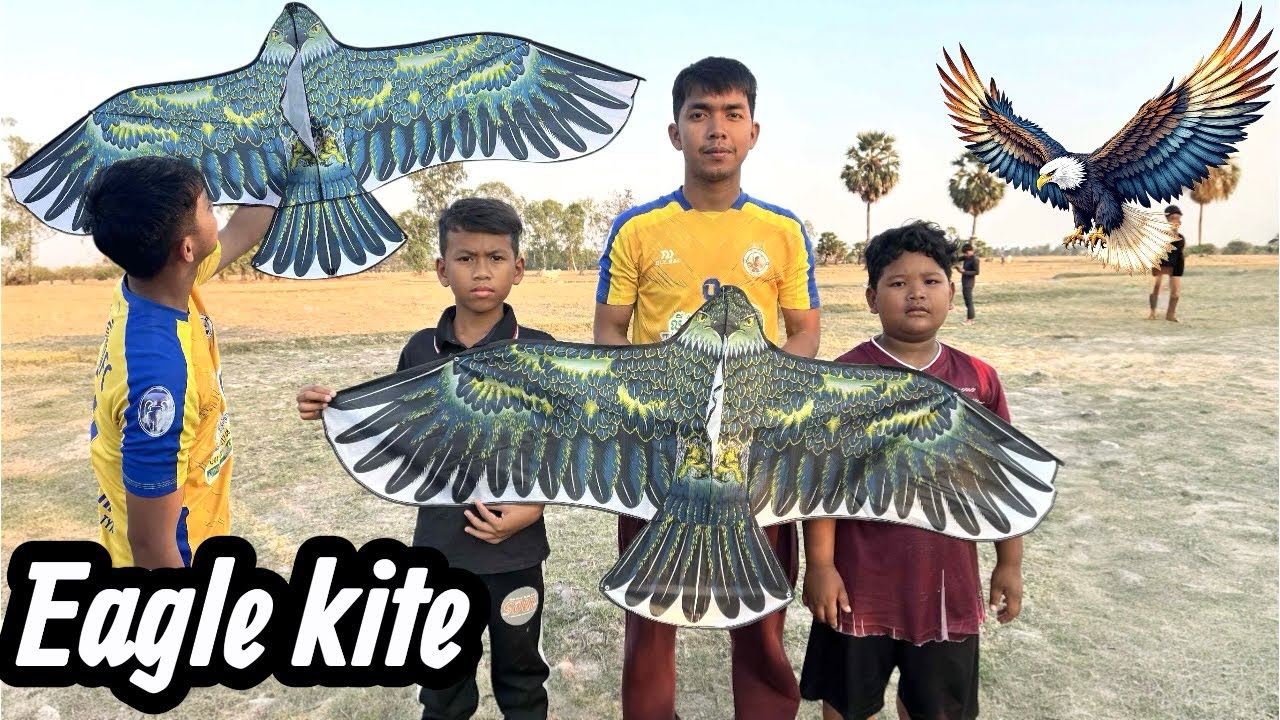 Fly New kites Edition eagle kite with kite boys [New flying kites video 2026]