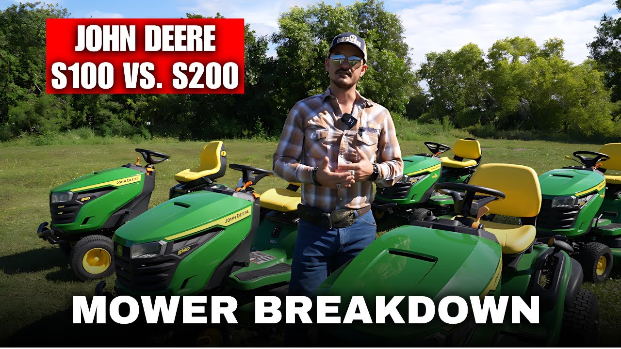 Газонокосилки John Deere S100 и S200