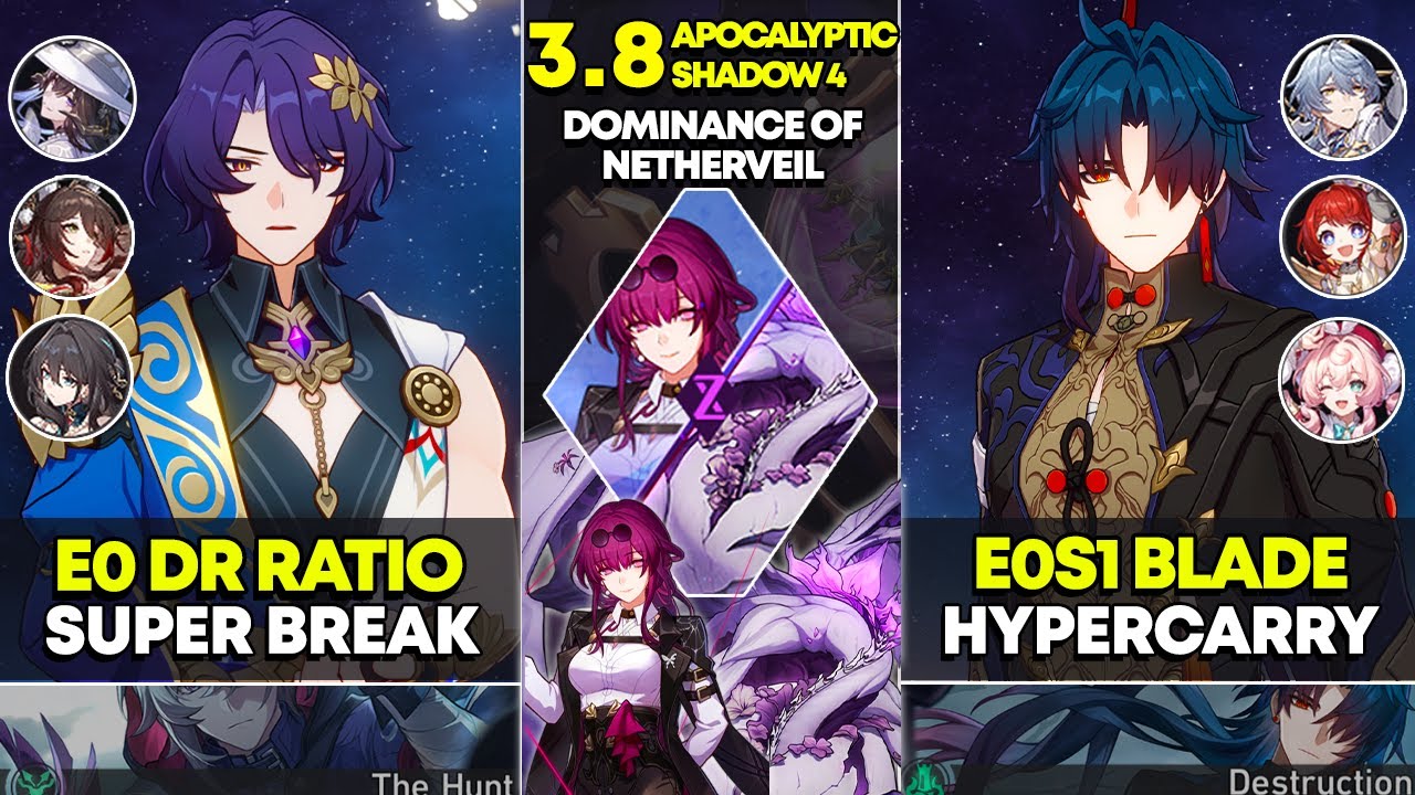 E0 Dr Ratio Super Break & E0S1 Blade Hypercarry | Apocalyptic Shadow 4 | Honkai Star Rail 3.8