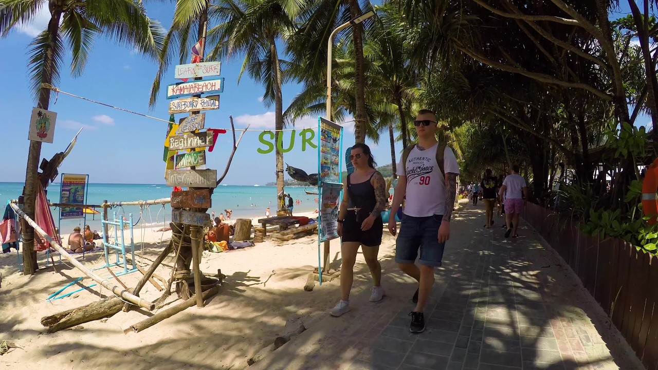 Walking Along Kamala Beach