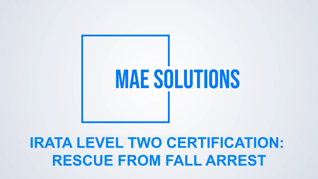 IRATA Level 2 - Rescue from Fall Arrest
