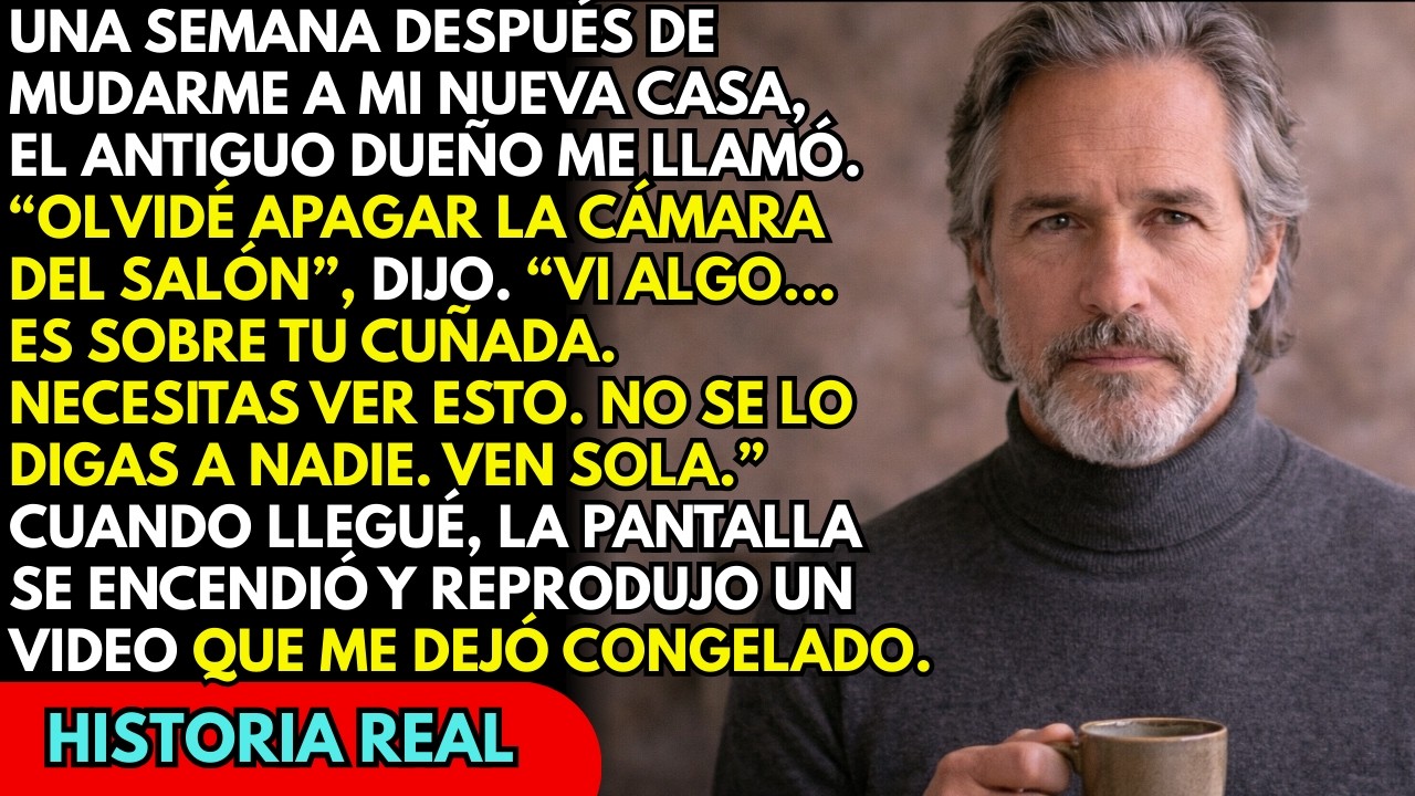 Una semana después de mudarme, el antiguo dueño llamó: “Olvidé apagar la cámara del salón…”
