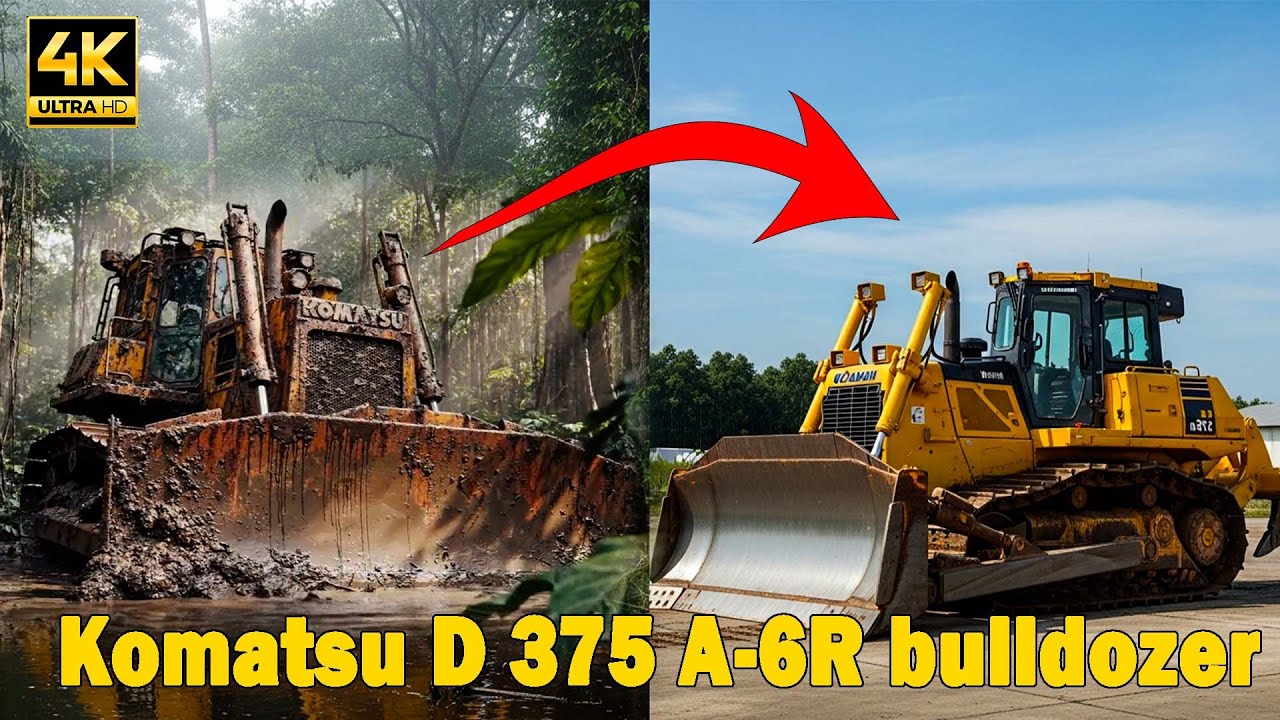 Komatsu D375A 6R Full Restoration 🚜  From Rusted Giant to Powerful Beast Again