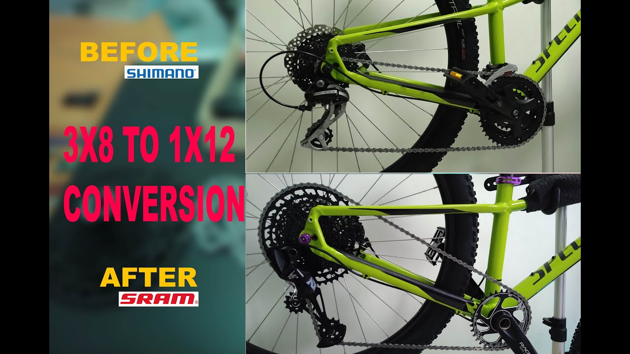 BIKE BUILD: 3x8 T0 1x12 CONVERSION - Gamit ang 8speed Standard Shimano HG Freehub Body