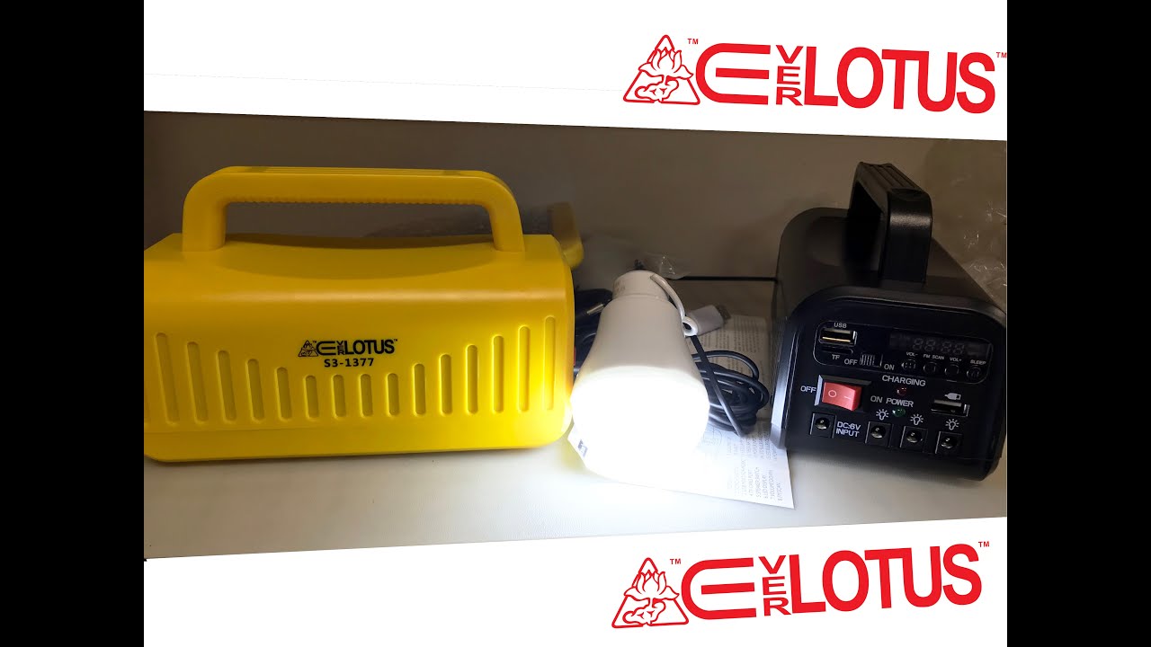 Everlotus Solar Lighting System S3-1377: The PowerBar