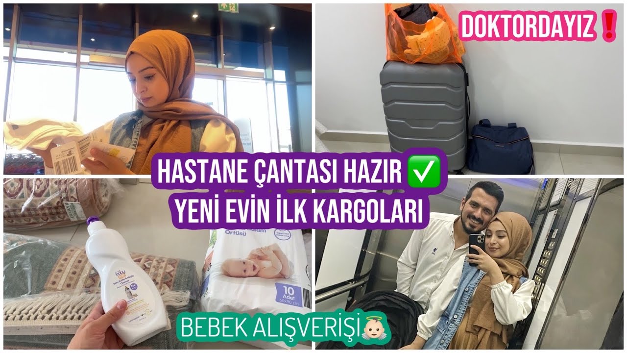 HASTANE ÇANTAMI HAZIRLADIM 🥰, EBEBEK ALIŞVERİŞİ, DOKTORDAYIZ, KIZIMIZI BEKLİYORUZ