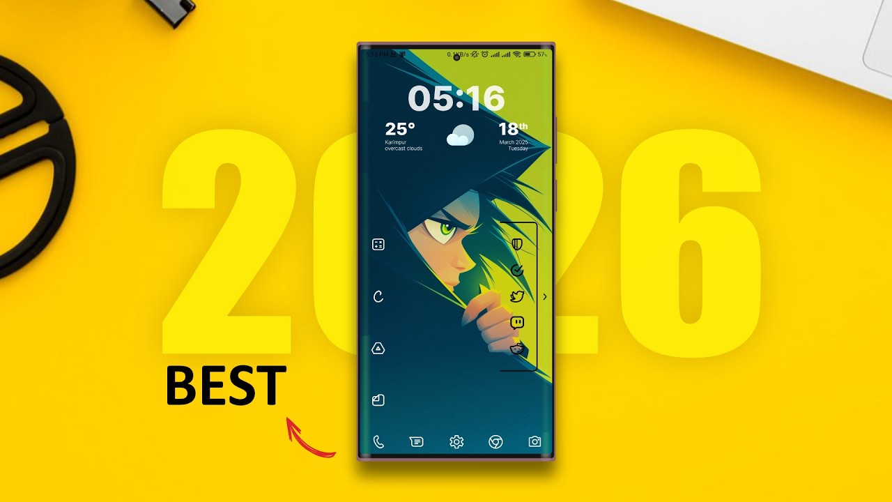 ТОП-5 лучших лаунчеров для Android 2026 года: легендарные короли персонализации! 👑