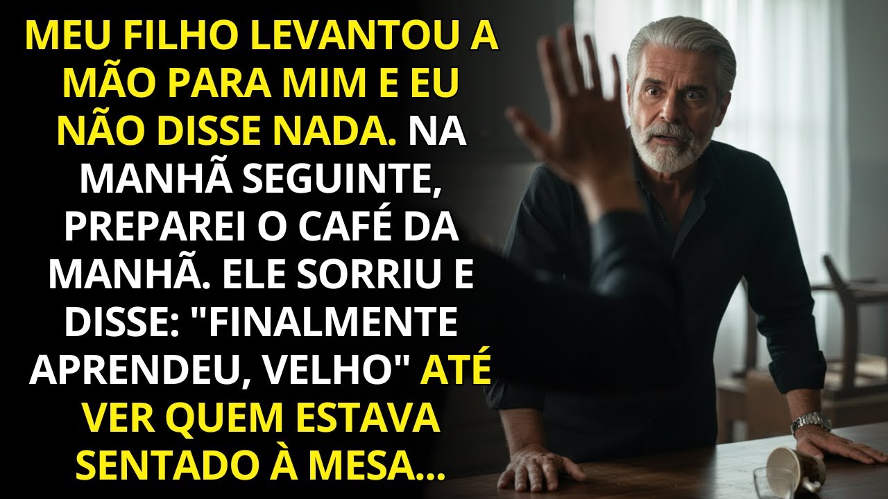 Meu filho levantou a mão para mim. Na manhã seguinte, servi o café e ele entendeu o recado…
