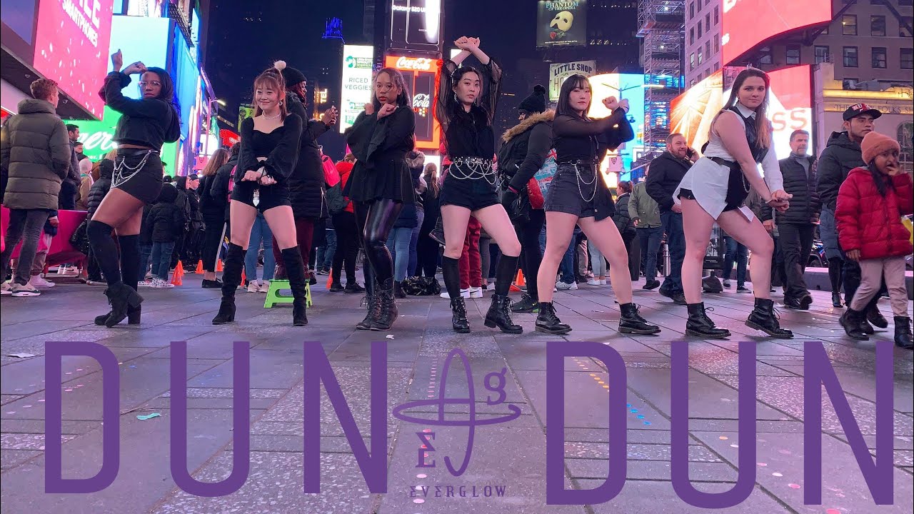 [HARU] [KPOP IN PUBLIC NYC - TIMES SQUARE] 에버글로우 EVERGLOW - DUN DUN 커버댄스 DANCE COVER