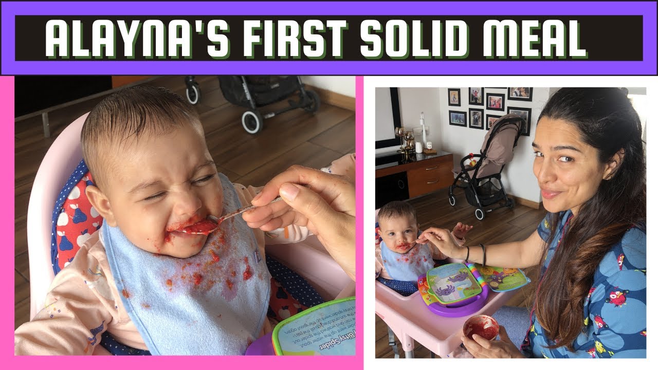 How To Feed Baby Solids First Time | Baby First Solid Food Recipes | Shikha Singh Shah Vlogs