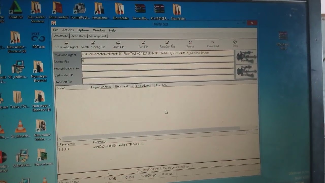 Meta Error Fixed on MTK flash tool.