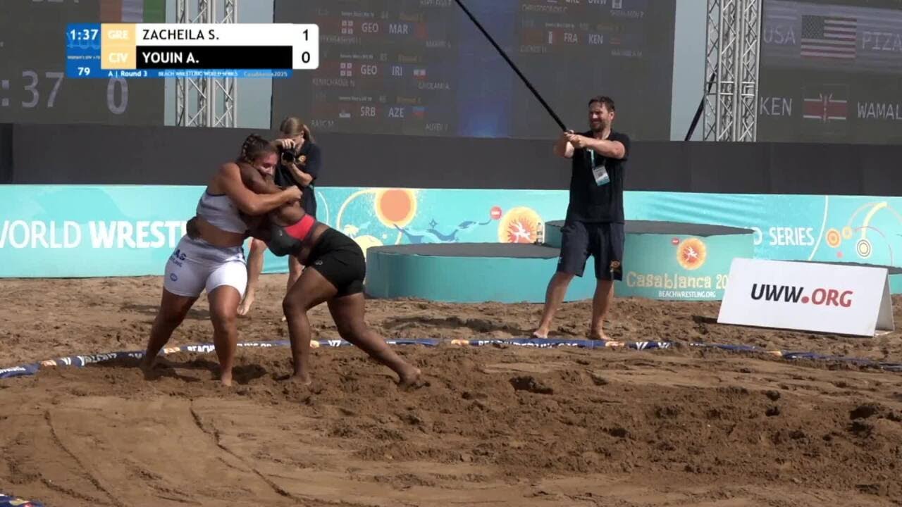 Stefania ZACHEILA (GRE) vs. Amy YOUIN (CIV) • A | Round 3 • Women's BW +70Kg