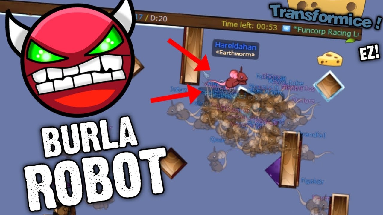 TRANSFORMICE - HARELDAHAN RACING GAMEPLAY #61| +100 MICE BURLAS | PING MAPS