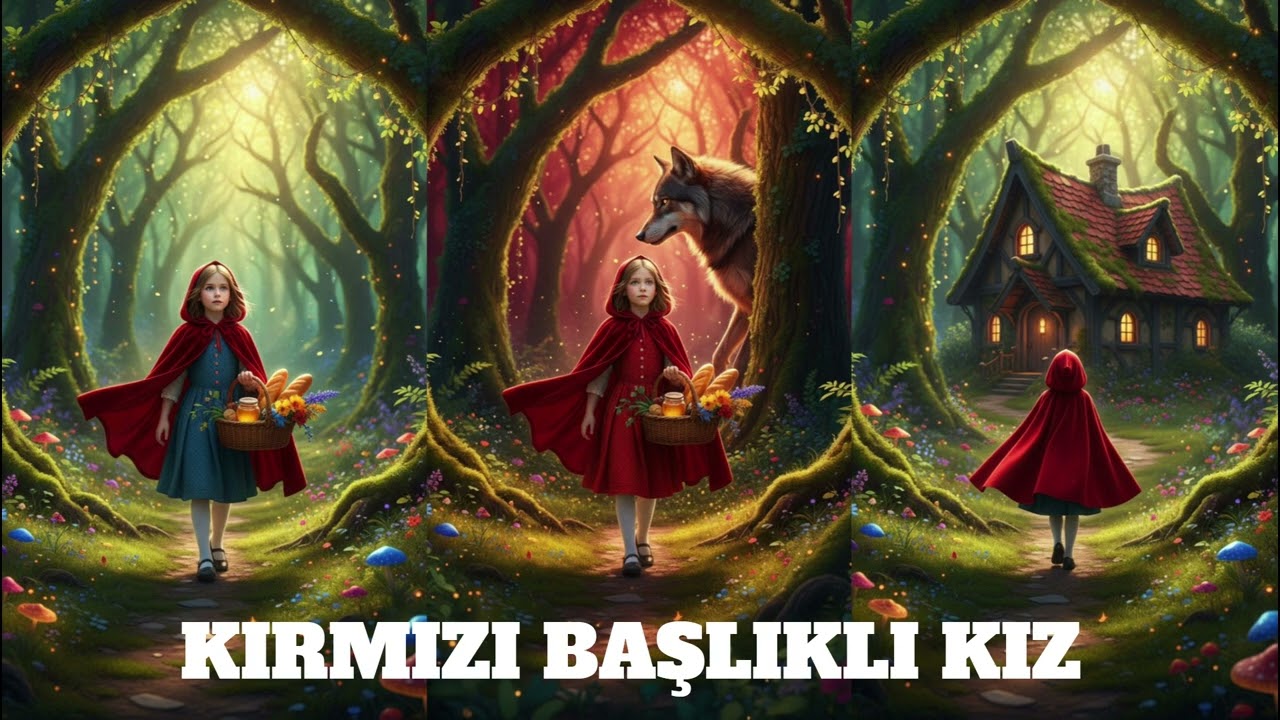 KIRMIZI BAŞLIKLI KIZ / KLASİKLEŞMİŞ MASALLAR/ÇOCUK MASALLARI / EN SEVİLEN MASALLAR #dünyaklasikleri
