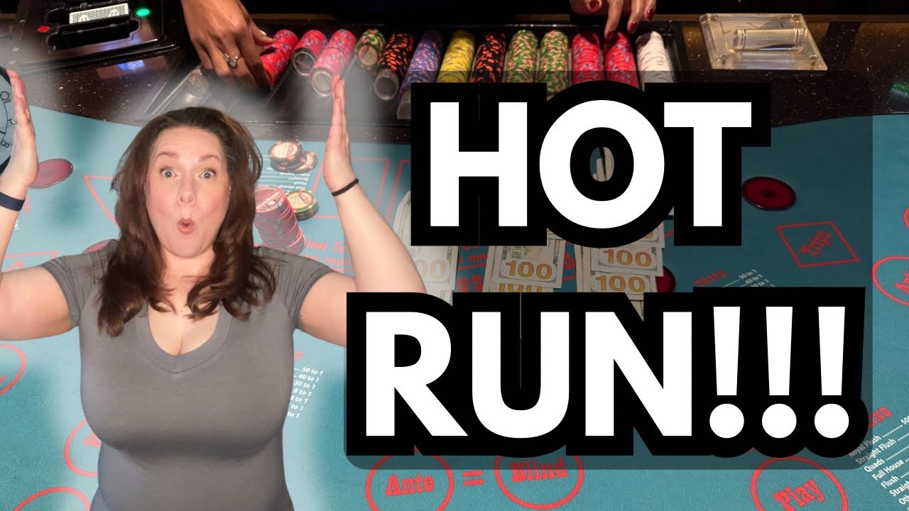 HOT RUN! ULTIMATE TEXAS HOLD 'EM in LAS VEGAS! 🍀🍀