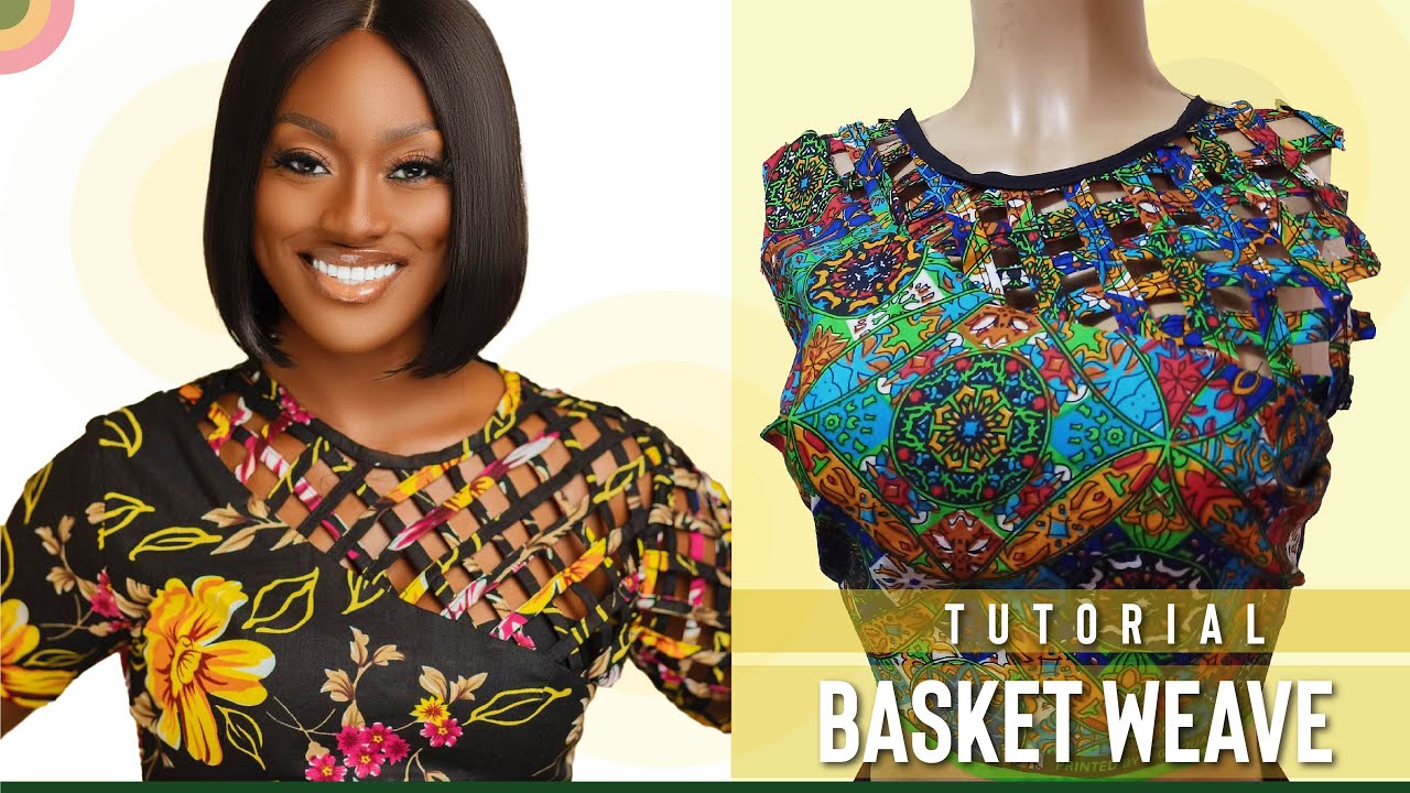 How to make Stylish BASKET WEAVE Design for Dresses