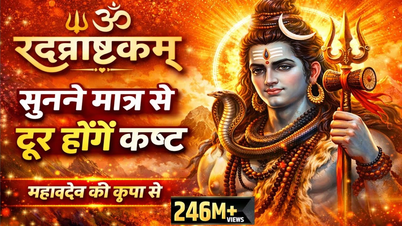शिव रुद्राष्टकम् | Rudrashtakam Full Path | शिव भक्ति मंत्र | सुनते ही कष्ट दूर होते हैं 🕉️🔱 |