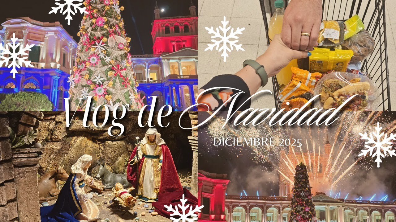 Como é viver o Natal no Paraguai? 🇵🇾🎄 Árvore de Natal, Presépio & Compras no Super !  