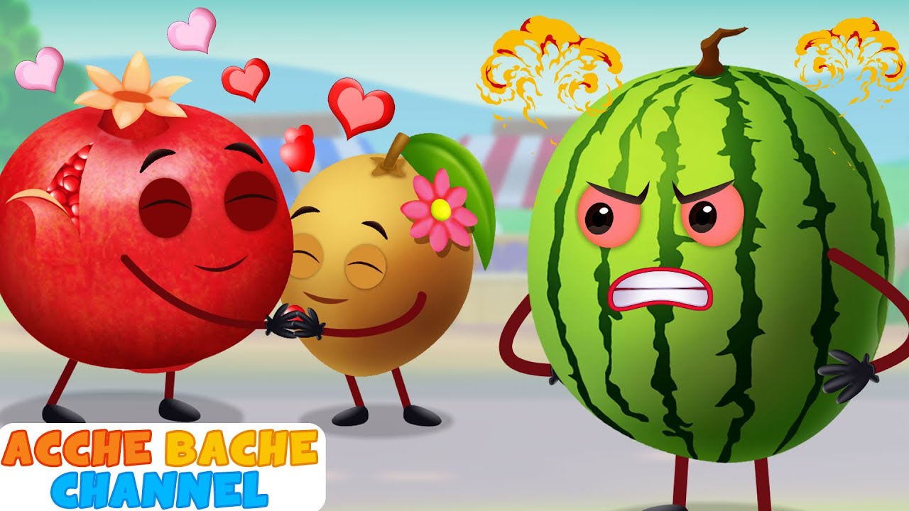 Fruits Ka Bazaar Song फलों का बाजार + Fun Nursery Rhymes By Acche Bache Channel