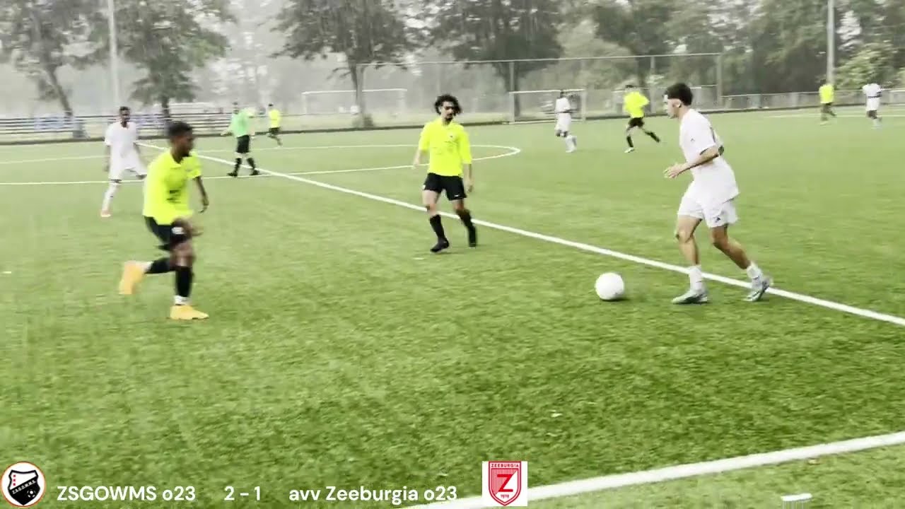 ZSGOWMS o23 - avv Zeeburgia o23 (2-1) afgelast na regenval onbespeelbaar veld #highlights
