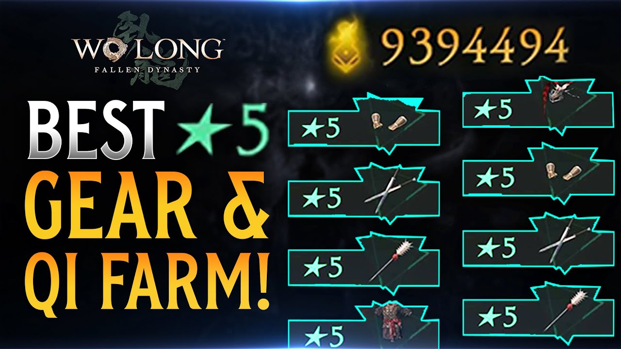 Wo Long: Fallen Dynasty САМЫЙ БЫСТРЫЙ способ фарма Ци и 5⭐️снаряжения! (БЕСКОНЕЧНЫЙ ФАРМ ДОБЫЧИ)
