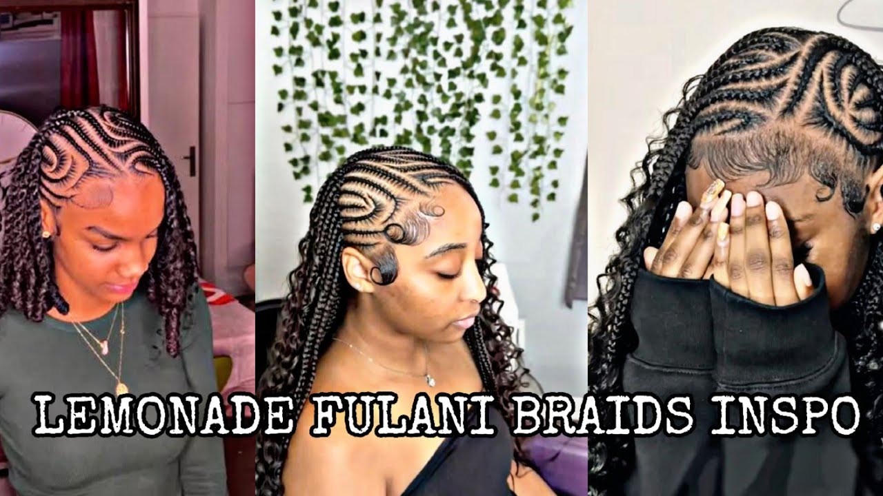 ЛИМОНАДНЫЕ КОСИЧКИ ФУЛАНИ ВДОХНОВЛЯЮТ|KELS♡!|#blackgirltiktok #lemonadefulanibraids