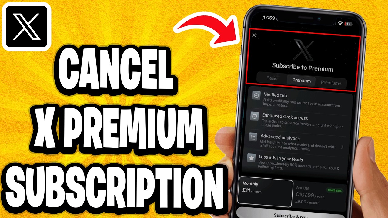 Как отменить подписку X Premium